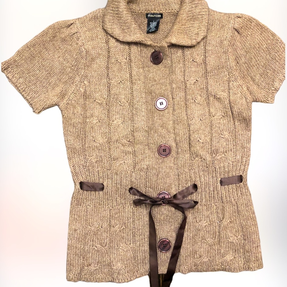 Maurices Beautiful Button Up Short Sleeve Short S… - image 1